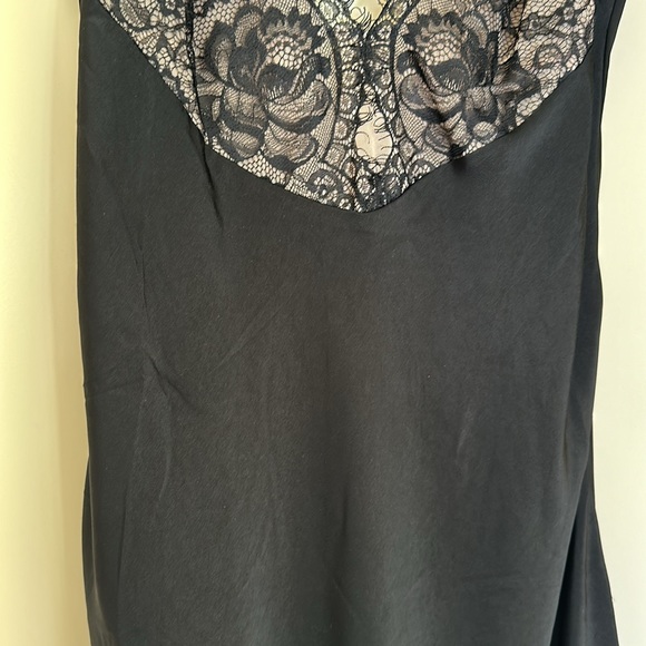 Bardot Black Lace Silky Slip Dress - Picture 10 of 16
